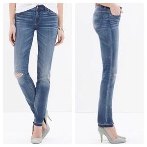 Madewell Drop Hem Alley Straight Jeans